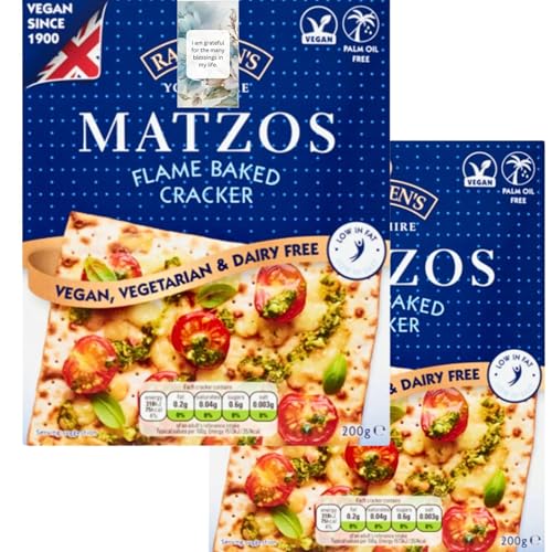 Crackers Hamper Bundle With Matzo Flamed Baked Crackers 200g (2 Pack)- By Oerich Gift