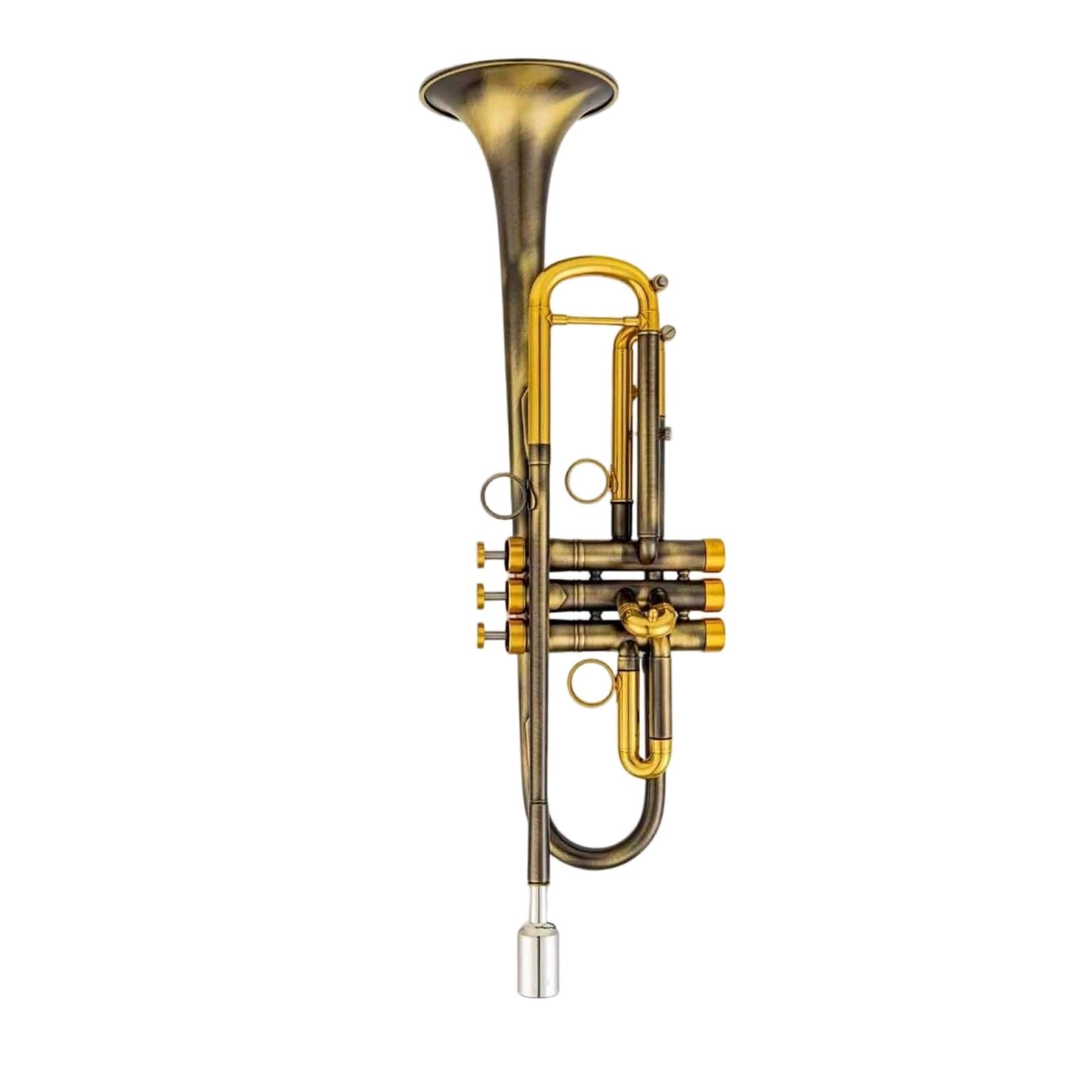 Trompeta Instrumento Musical Trompeta Sib Antigua Instrumento De Viento Metal Profesional Bañado En Cobre