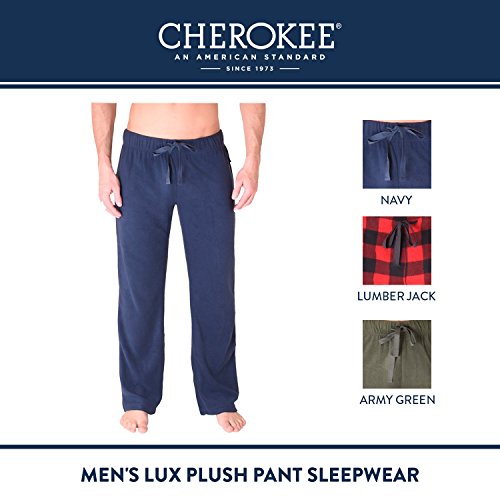 Cherokee Men's Polyester Plush Pajama Pants Soft Sleepwear4