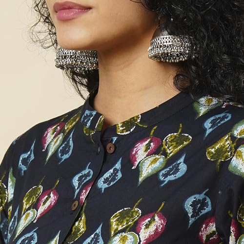 Image of Globus Women Ethnic Dress (GS557388 Black S)