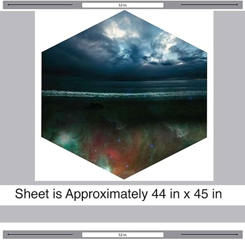 Miniatura 2 de Intergaláctico Oceánico geométrico Escena – Mural para pared calcomanía decorativo para pared por chromantics