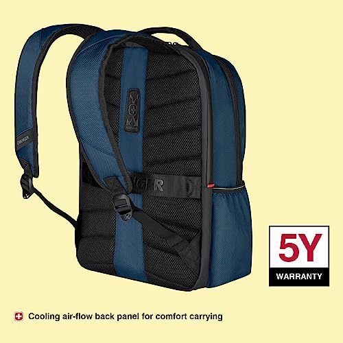 Image of WENGER XE Resist, 16-inch Laptop Backpack (23 liters), 44 cm, Recycled Polyester PVC, Ocean Blue, 612738, Tablet Pocket | Swiss Designed - A Brand of Victorinox