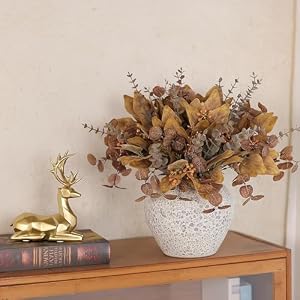 YXZZWL 110 Pcs 5 Kinds Mixed Artificial Eucalyptus Stems and Faux Berry,Autumn Fake Eucalyptus Leaves Stems Bulk Branches for DIY Bouquets Floral Arrangement Wedding Home Fall Decorations (Orange) YXZZWL 110 Pcs 5 Kinds Mixed Artificial Eucalyptus Stems and Faux BerryAutumn Fake Eucalyptus Leaves Stems Bulk Branches for DIY Bouquets Floral Arrangement Wedding Home Fall Decorations Orange