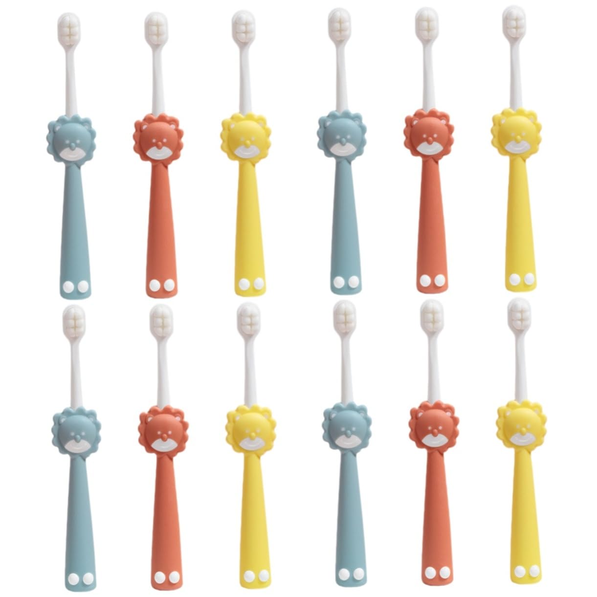 FOMIYES 12 Pz Spazzolino da denti per bambini Wanmao impugnatura ergonomica spazzolino da denti per bambine spazzolino da denti per bambini a setole morbide spazzolino da denti ergonomico