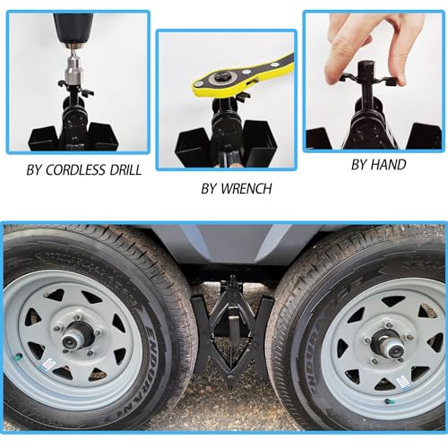 QGKPL RV Wheel Chock Stabilizer 2 Pack, Camper Wheel