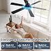 Deckenventilator mit Beleuchtung 132cm 6 Blätter Deckenventilator mit Fernbedienung Leiser Reversibler Gleichstrommotor 6 Gänge 3CCT Dimmbare LED Doppelseitige Flügeln für Schlafzimmer Wohnzimmer