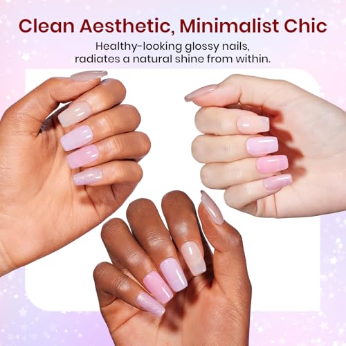 Image of Beetles Jelly Gel Nail Polish Set, 20 Colors Nude Pink Gel Nail Kit