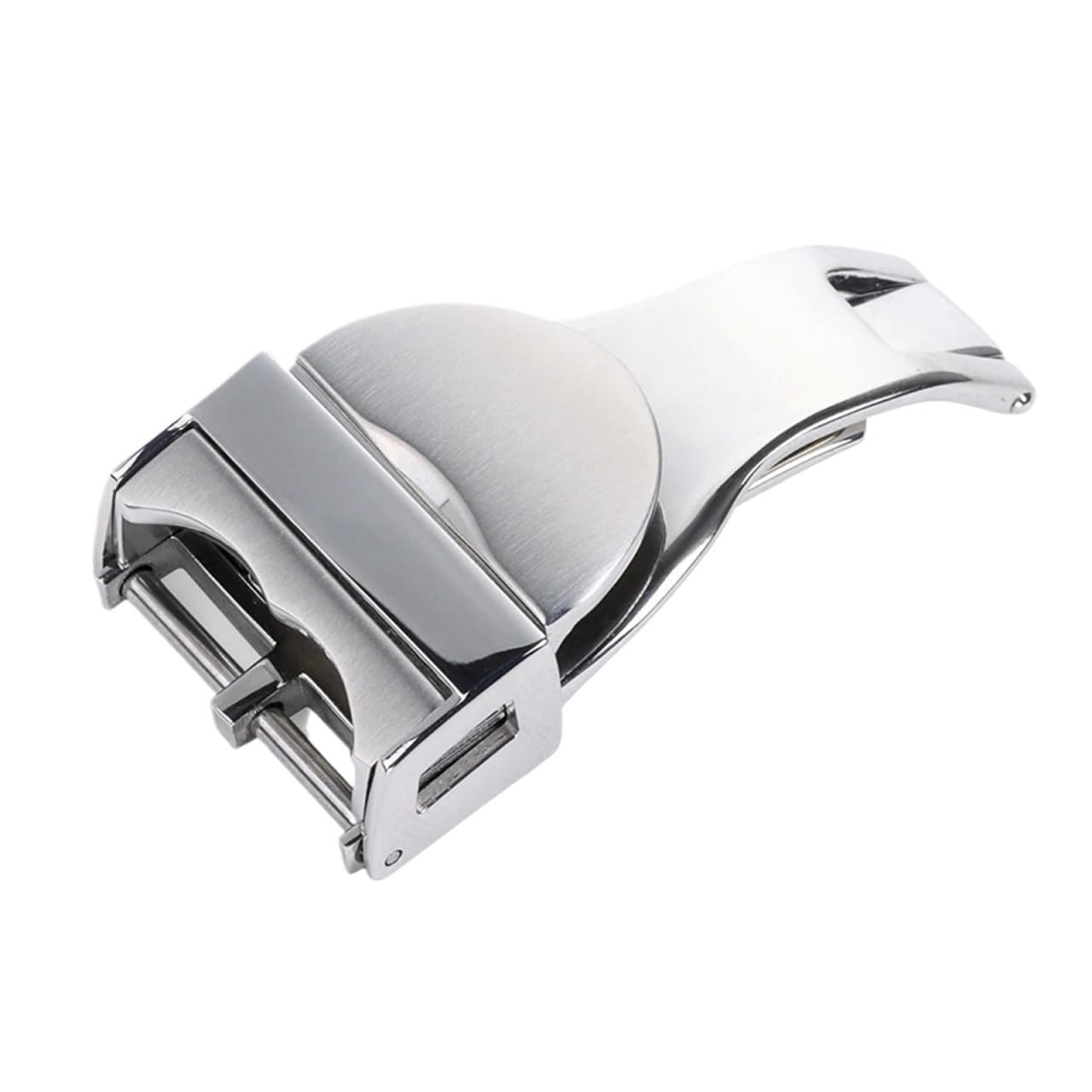 Fibbia per orologio Tudor, 18 mm, in acciaio inox, pieghevole, fibbia per orologio
