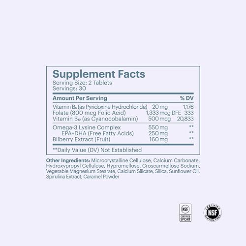 Miniatura 5 de ELYSIUM Matter Suplemento cerebral para la memoria y la concentración - Fórmula avanzada de memoria con Omega 3 - Vitaminas recomendadas por médicos
