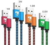 ★【Perfekte Kompatibilität】- Ideal Ladekabel Samsung kompatibel mit den meisten Android Smartphones, Tablets und andere Geräte mit Micro USB Anschlüssen wie Samsung Galaxy S7/S6/S5/S3/(A3 2016)/(A5 2016)/(A7 2018)/J3/J5/J7, Note 5/4/3, Huawei P10 Lite/P9 Lite/P8/P8 Lite/P Smart, HTC, Nexus, Nokia, Sony, Xbox, PS4 und mehr.
