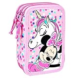 Tamaño 12x19x6cm Artesania Cerda Minnie, Estuche, 19 cm, Rosa