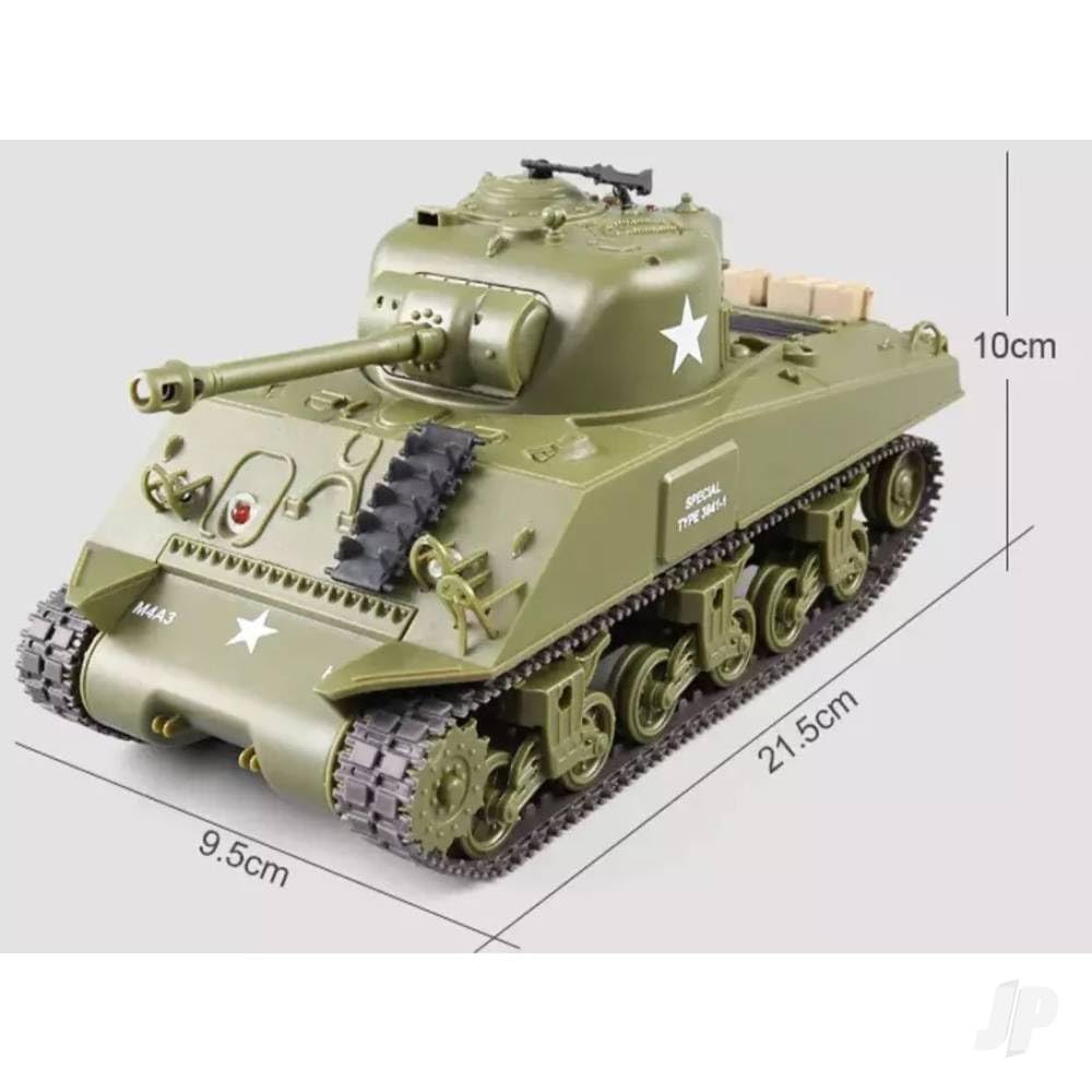 Henglong 1:30 Sherman Easy Eight RC Tank with IR Battle System and Sound