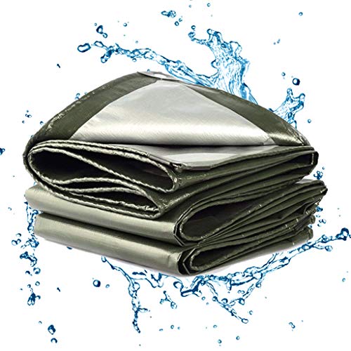 wasserdichte Plane Mit Ösen, Große Plane UV-Beständig, Schimmelbeständig Und Warm Für Balkon Boden Camping Pavillon Gartenmöbel Gartenlounge