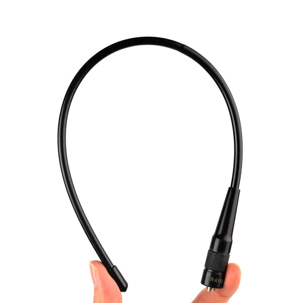 TWAYRDIO Antenne SMA Femelle VHF UHF 70cm 2 mètres Antenne Flexible Souple de Fouet à Gain élevé pour Radio Amateur pour BAOFENG/Yeasu FT-65R FT-4XR FT-4VR FT (Lot de 2)