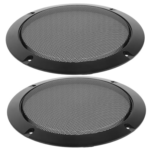 HEALLILY Rejilla De Repuesto para Altavoces De Coche 2 Unidades Color Negro