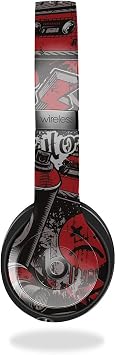Skin Compatible with Beats Solo 4 - Red Hip Hop - Premium 3M Vinyl Protective Wrap Decal Cover - Easy to Apply | Crafted in The USA by MightySkins