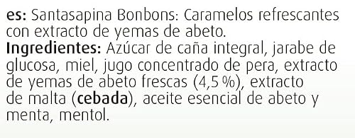 Miniatura 5 de A.Vogel Santasapina Bonbons, Caramelos Con Extracto De Yemas De Abeto Para La Garganta, Miel Pura Y Jugo De Pera, Refrescantes Y Con Alto Contenido En Ingredientes Activos, 100 Gramos