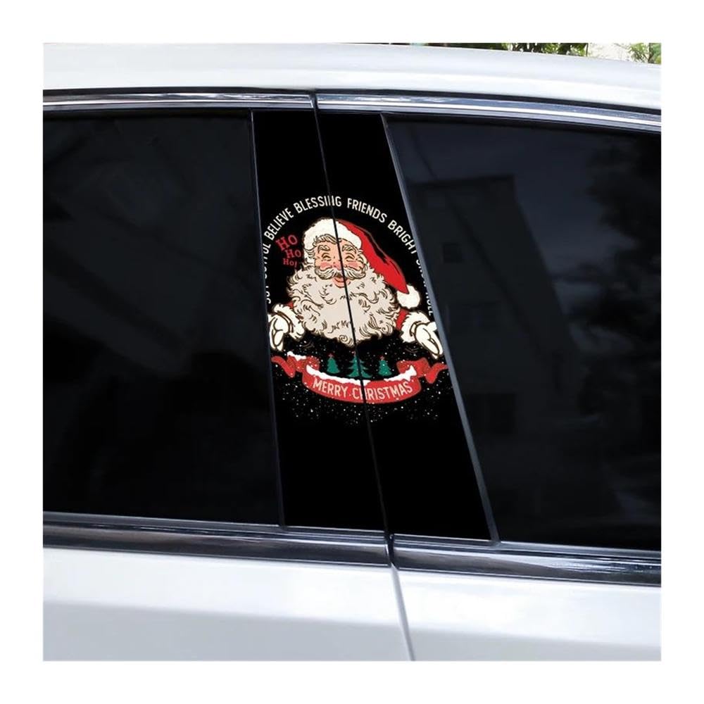 Body Parts 2pcs Car Center Pillar Sticker Illustration Auto B-Pillar Waterproof Protective Film(F)