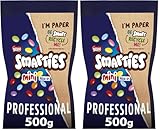 NESTLÉ PROFESSIONAL - SMARTIES Mini Topping - Mini Bonbon Chocolat au Lait - Cacao Certifié Rainforest Alliance - Aide à la Pâtisserie, Dessert - Sachet de 500g (Lot de 2)