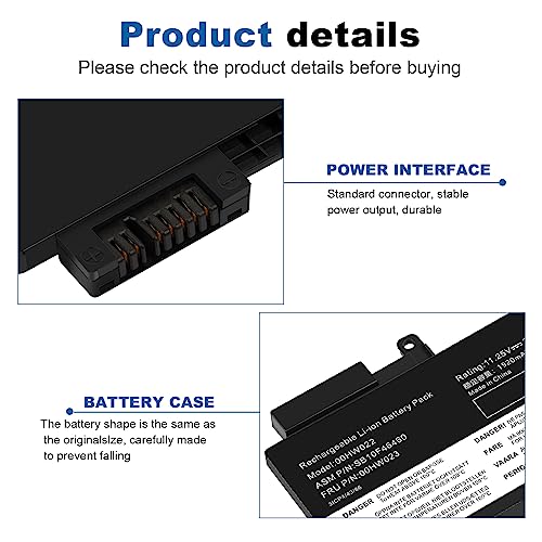 Image of ASUNCELL 11.25V 24Wh 00HW022 00HW023 Battery for Lenovo ThinkPad T460s T470s Series SB10F46460 SB10F46461 SB10F46474 SB10F46475 00HW036 00HW037