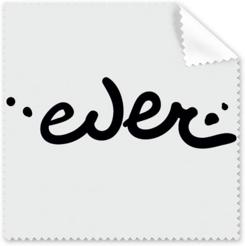 Ever Funny Quote Handwrite Style Cleaning Cloth Phone Screen Glasses Cleaner 5pcs