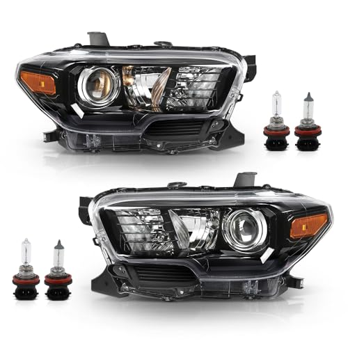 Image of GRAND ORANGE Projector Headlights Assembly Front Headlamp Fit Toyota Tacoma 2016-2022 Model w /o Factory LED DRL 8115004250, 8111004250, 8115004260, 8111004260
