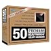 Closet Complete Premium Quality, True-Heavyweight, 80-gram, Virtually-UNBREAKABLE Velvet Hangers, Ultra-Thin,  No Slip,Best for SUIT,Dress,Pants, Shirt, 360º Spin, ROSE GOLD Hooks, Black Set of 50
