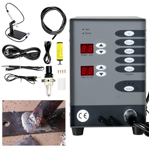 COFECO Permanent Jewelry Welder, 110V 60HZ Pulse Arc Welder, 100W Automatic CNC Spot Welding Machine for Metal, Weldable Solid Gold, Aluminum, Titanium Welding