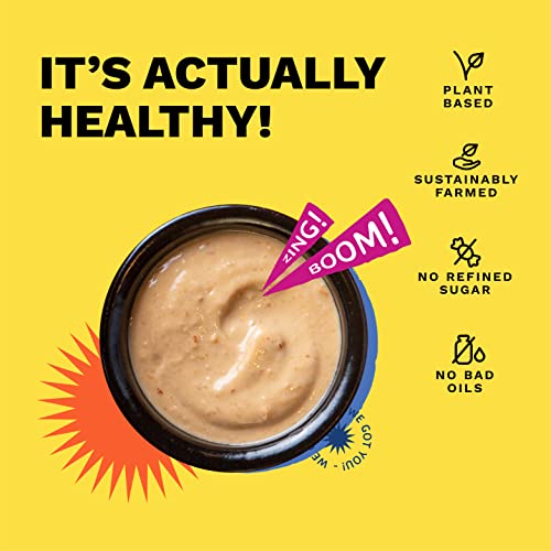 Image of BOOMBAY Peanut Lime Dip & Spread 190g | Nothing Artificial, No Bad Oils, No Refined Sugars | Plant Based | No Onion or Garlic Use as a Salad Dressing, Curry Paste, Marinade for Grill, Spread on Bread