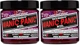 Manic Panic Pink Warrior – Cruelty-free, vegano y brillante, 118 ml (Paquete de 2)