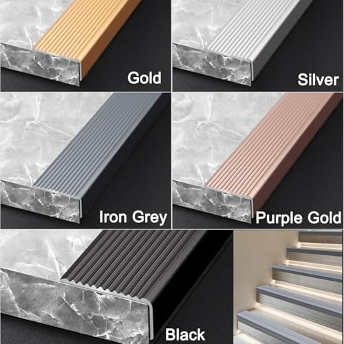 Profilé de protection d'angle en L pour sécuriser les marches d'escalier