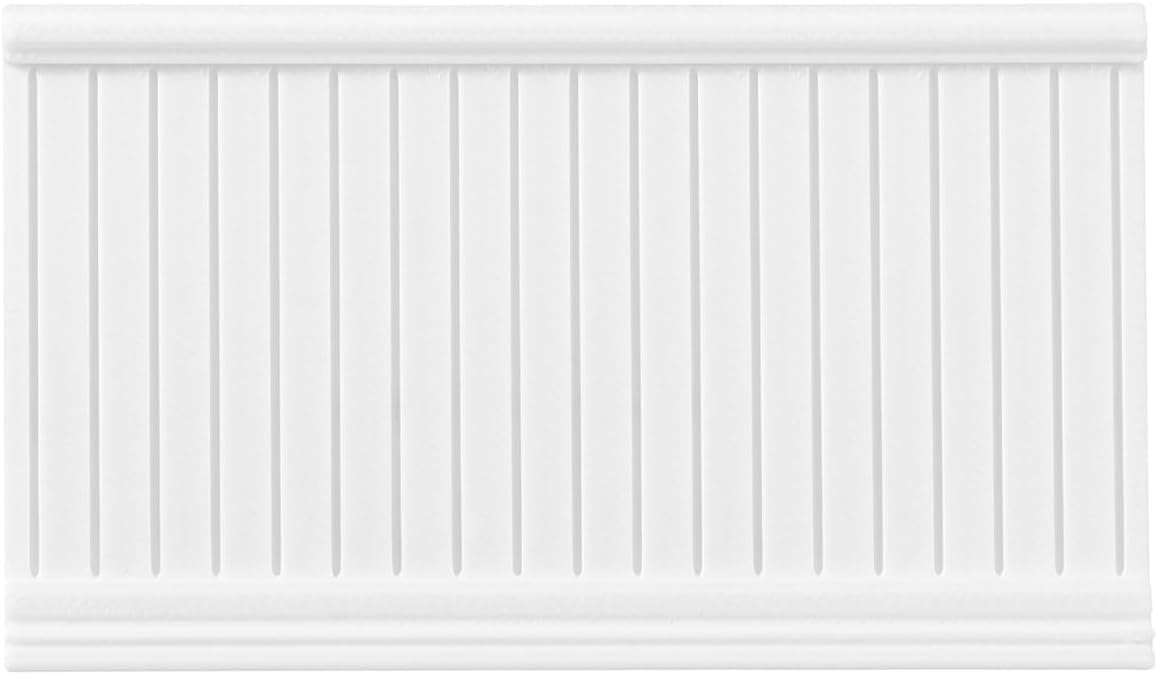 Kisangel 5 Pack Miniature Dollhouse Wall Panels, Wainscoting Paneling & Wall Trim Set, Dollhouse Interior Decor Accessory for Mini Building Models