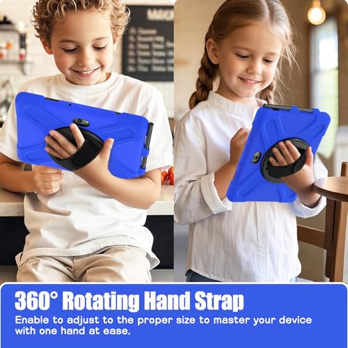 Coque Samsung Galaxy Tab Active5 Pro 10.1 antichoc bleue avec bandoulière - 5