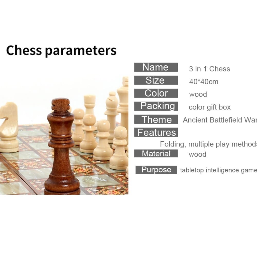 Juego de ajedrez Plegable Premium Chess Intelectual Ajedrez