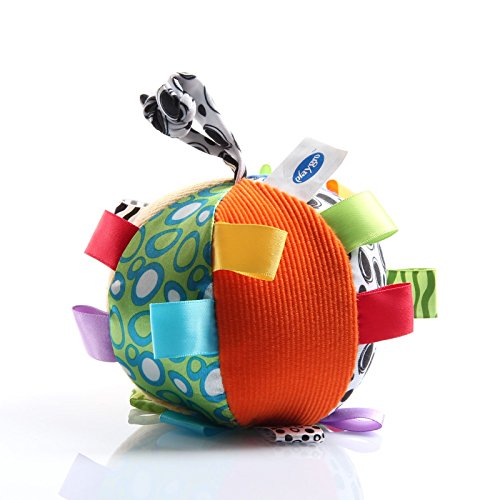 Playgro Ma Première Balle en Peluche, Jouet d'Activités, À partir de 3 Mois, Loopy Loops, Multicolore, 40079