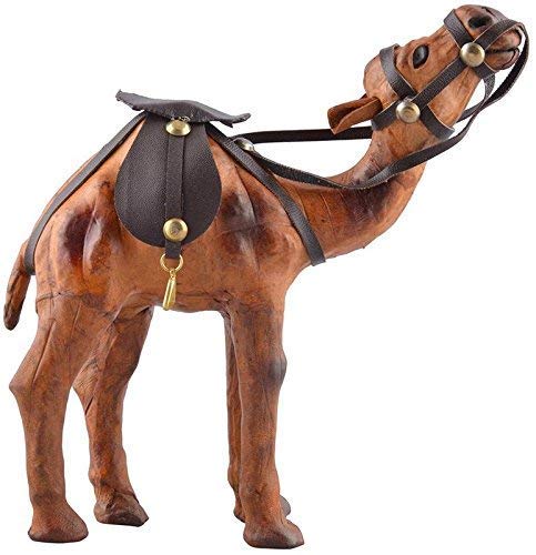 Rv Home Decor Leather Beautiful Handmade Rajasthani Camel Show Piece Set (Brown, 10 x 10 x 10) ,Leather, Leather