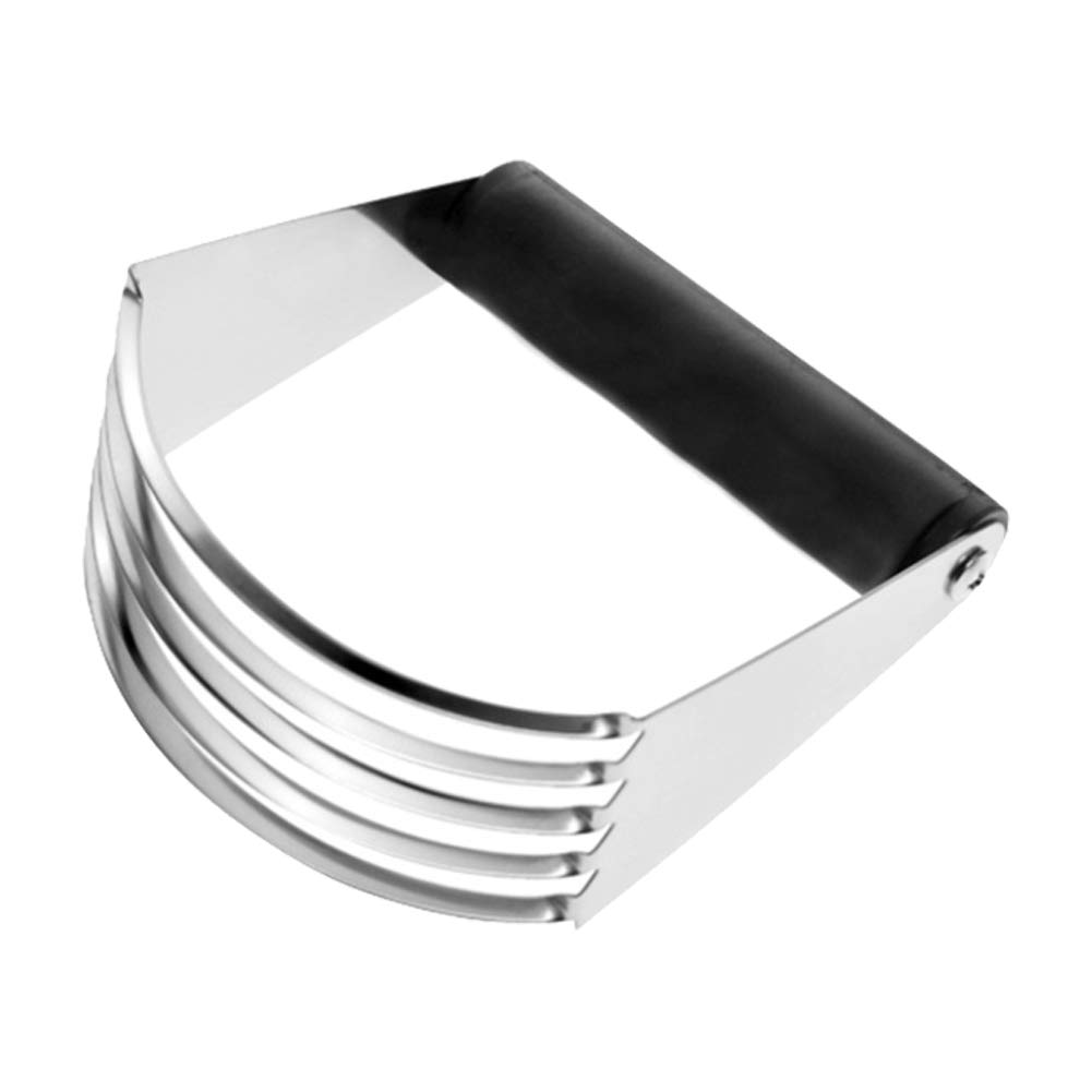 BASONG Pastry Cutter, Dough Blender with 5 Sturdy Blades, Butter Cutter Pastry Made of Heavy