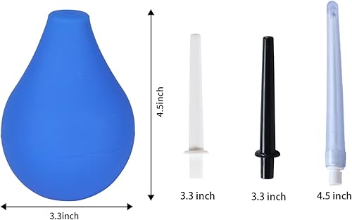 Miniatura 7 de Bombilla de enema rectal para hombres  Ducha anal para mujeres, libre de BPA y ftalatos, reutilizable, limpiador clyster vaginal o anal con boquilla