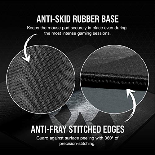 Image of Corsair MM350 PRO Extended XL Premium Spill-Proof Cloth Gaming Mouse Pad - 36.6 inch Width x 15.7 inch Height Surface - Black /Gray (Pack of 10)