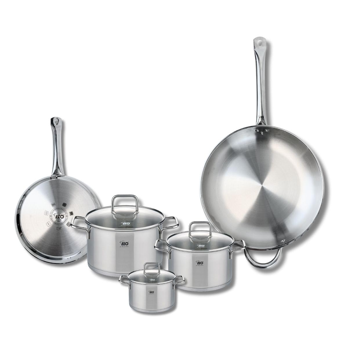 Batterie de cuisine ELO Citrin 5 pièces en inox pour plaques induction