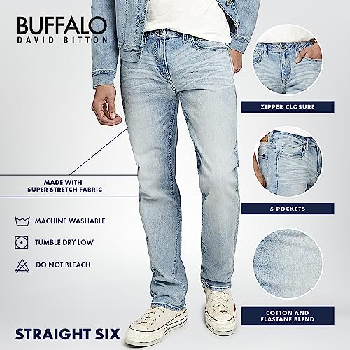 Image of Buffalo David Bitton Men's Six Slim Fit Jean in Spirit