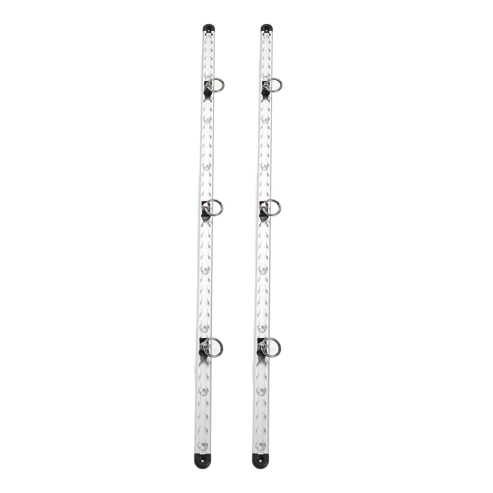 AYNEFY Aluminium-L-Schienenschiene 100 cm, Hochfestes Spannsystem für Ladungssicherung in Anhängern & LKWs, Ladehilfe mit Schnellspanner und Sicherheitsverriegelung