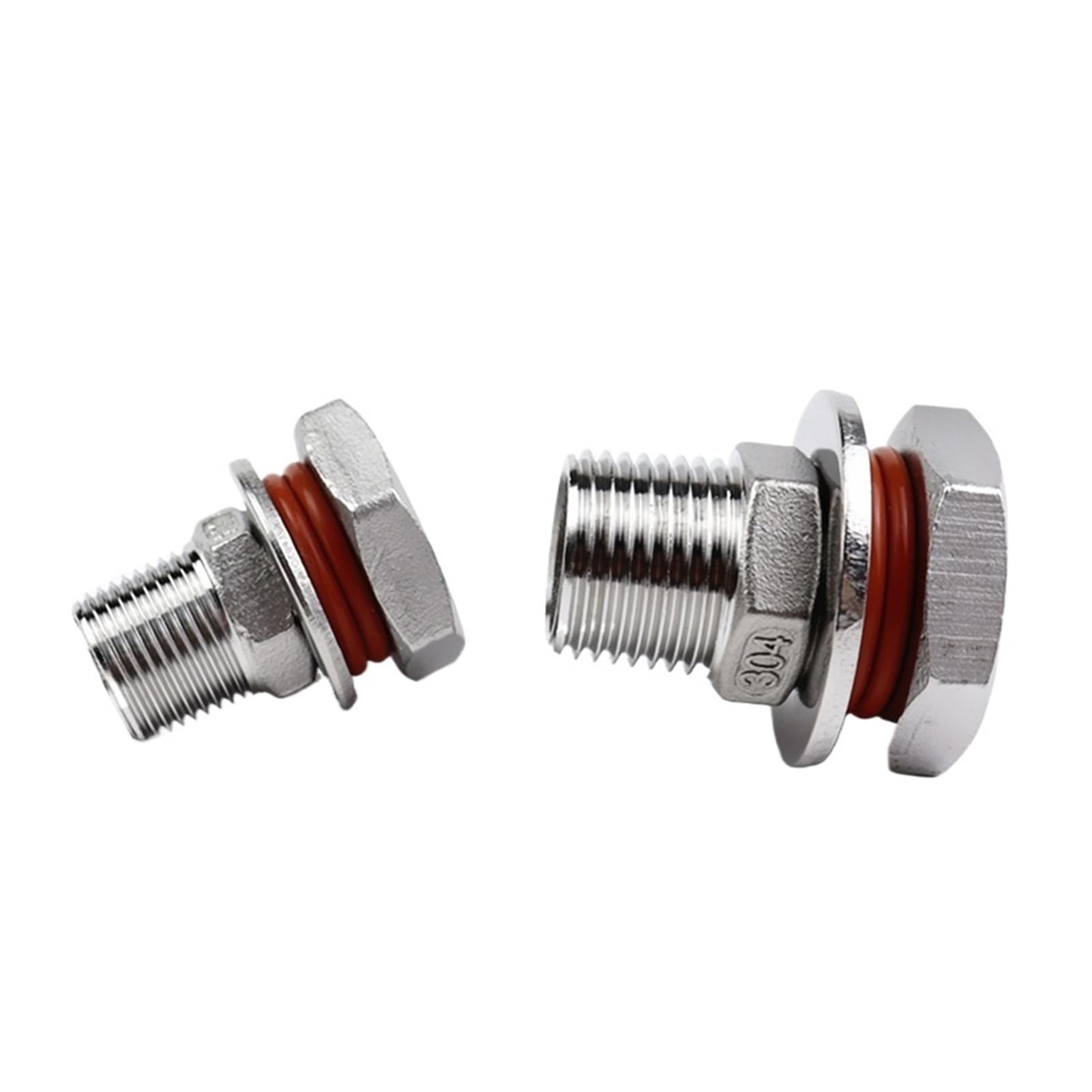 Raccord de cloison sans soudure en inox 304 pour cuve de brassage DN15