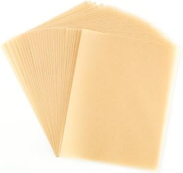 BAOFALI 60 ورقة / مجموعة ورق تلوم شفاف ، ورق تلوم ناعم متجمد قابل للطباعة لدعوات DIY بطاقات التهنئة التراكب ، الرسم ، مغلف الذهب اللؤلؤي 4.25x5.5inch 100gsm / 37lb