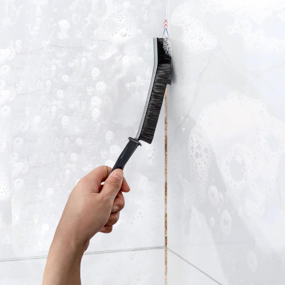 4 cepillos de limpieza para huecos de grietas, ranuras multifuncionales para ventanas y cepillos, utilizados para limpiar las esquinas muertas de azulejos de baño y cocina