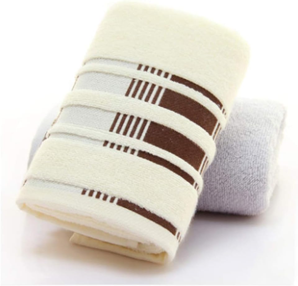 Two Sets of Towels, Cotton, Face Wash, Cotton, Thickened Household Wipes, Men's Towels, Female Hand Towels, No Hair Loss(C)