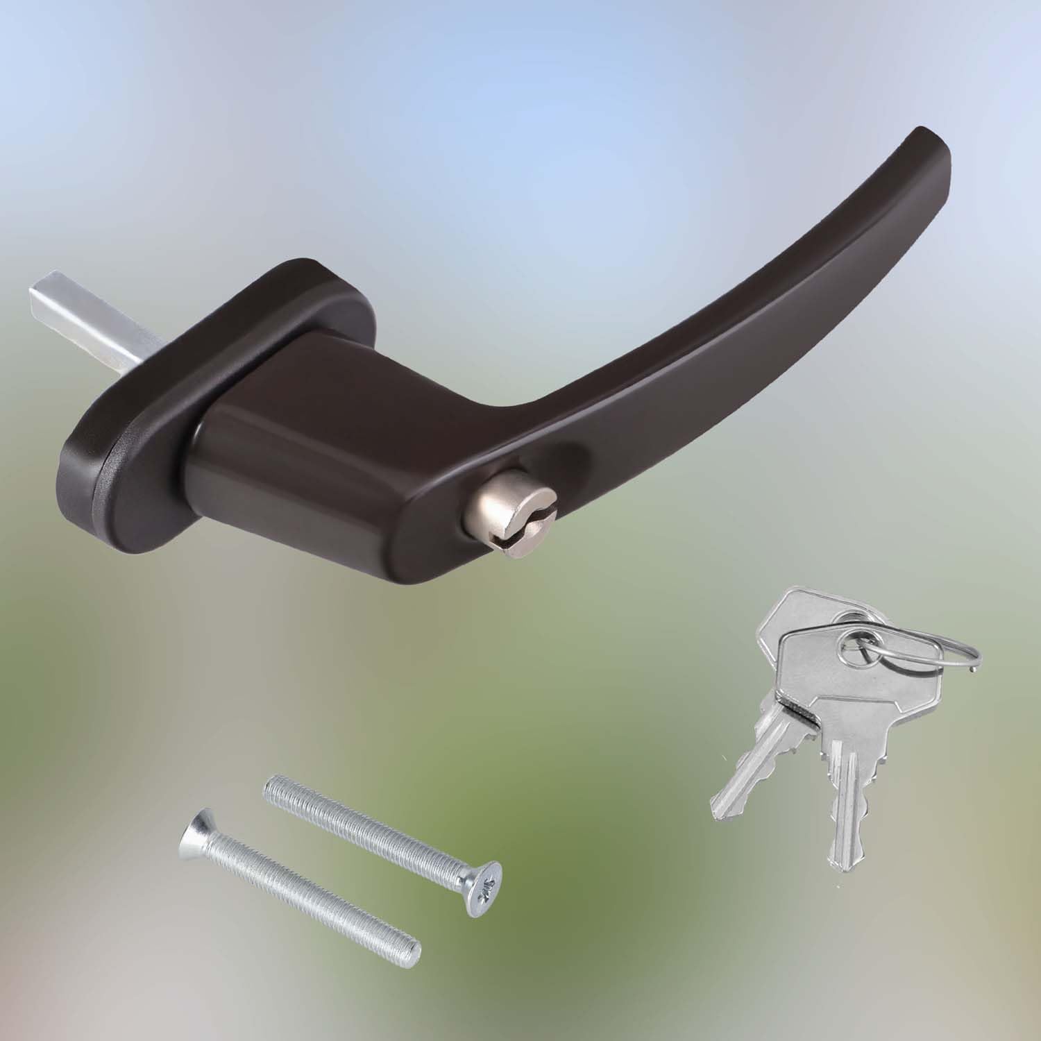 KOTARBAU® 4er Set Fenstergriff abschließbar Braun Aluminium pulverbeschichtet Fenstergriff mit Schloss abschließbare Fenstergriffe Stift 35mm Fensterschloss Kindersicherung Fenstergriffe abschliessbar