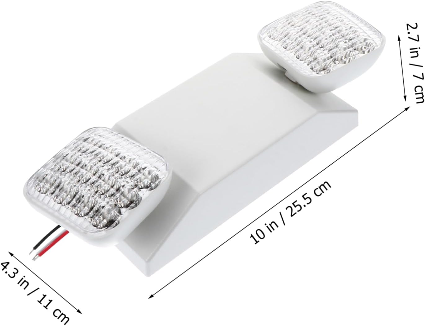 Emergency Indicator Light Double-Head SMD Lamp Emergency Light Evacuation Strobe for Schools