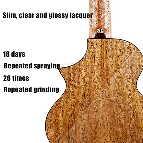 DXIN Ukulélé Soprano, Guitare Légère 4 Cordes, Ukulélé en Bois De Manguier pour Débutant, Guitare Hawaïenne Facile À… - Les Beatles, Paul McCartney, John Lennon, RIngo Starr, George Harrison DXIN Ukulélé Soprano, Guitare Légère 4 Cordes, Ukulélé en Bois De Manguier pour Débutant, Guitare Hawaïenne Facile À… – Image 4