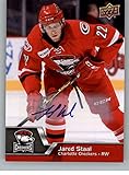 2014-15 Upper Deck AHL Autographs Hockey #44 Jared Staal Auto Autograph Charlotte Checkers
